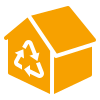 Icon de materiais de reutilização